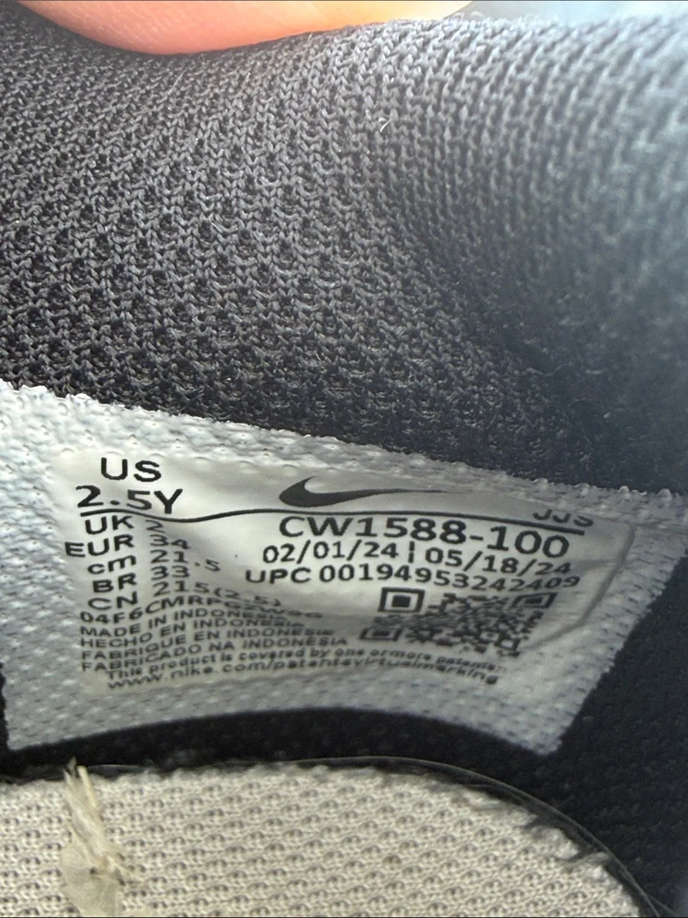 Nike Kids Black and White Panda Dunks